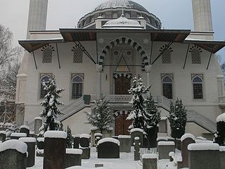 Sehitlik-Moschee und Türkischer Friedhof in Berlin-Neukölln