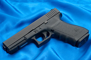 Eine Pistole des Herstellers Glock