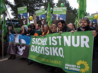 Anti-AKW-Demonstration von Bündnis 90/Die Grünen