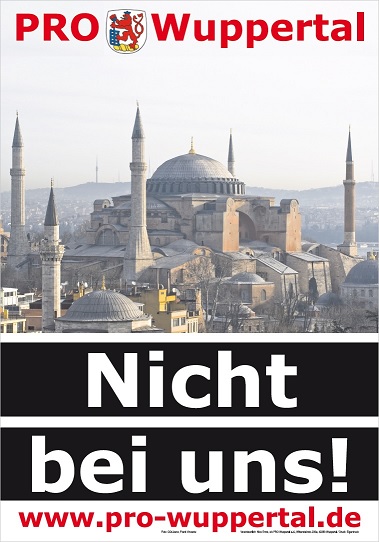 Wahlplakat 2020: Nicht bei uns!