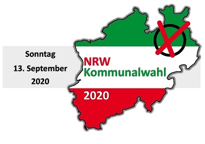 Grafik zur nordrhein-westfälischen Kommunalwahl am 13. September 2020
