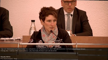 Claudia Bötte in der Wuppertaler Ratssitzung am 24. September 2018