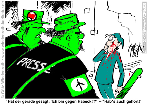 Grüne und Presse gegen deutschen Michel