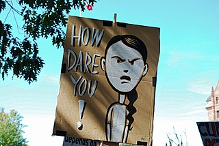 Greta-Thunberg-Plakat: „How dare you“